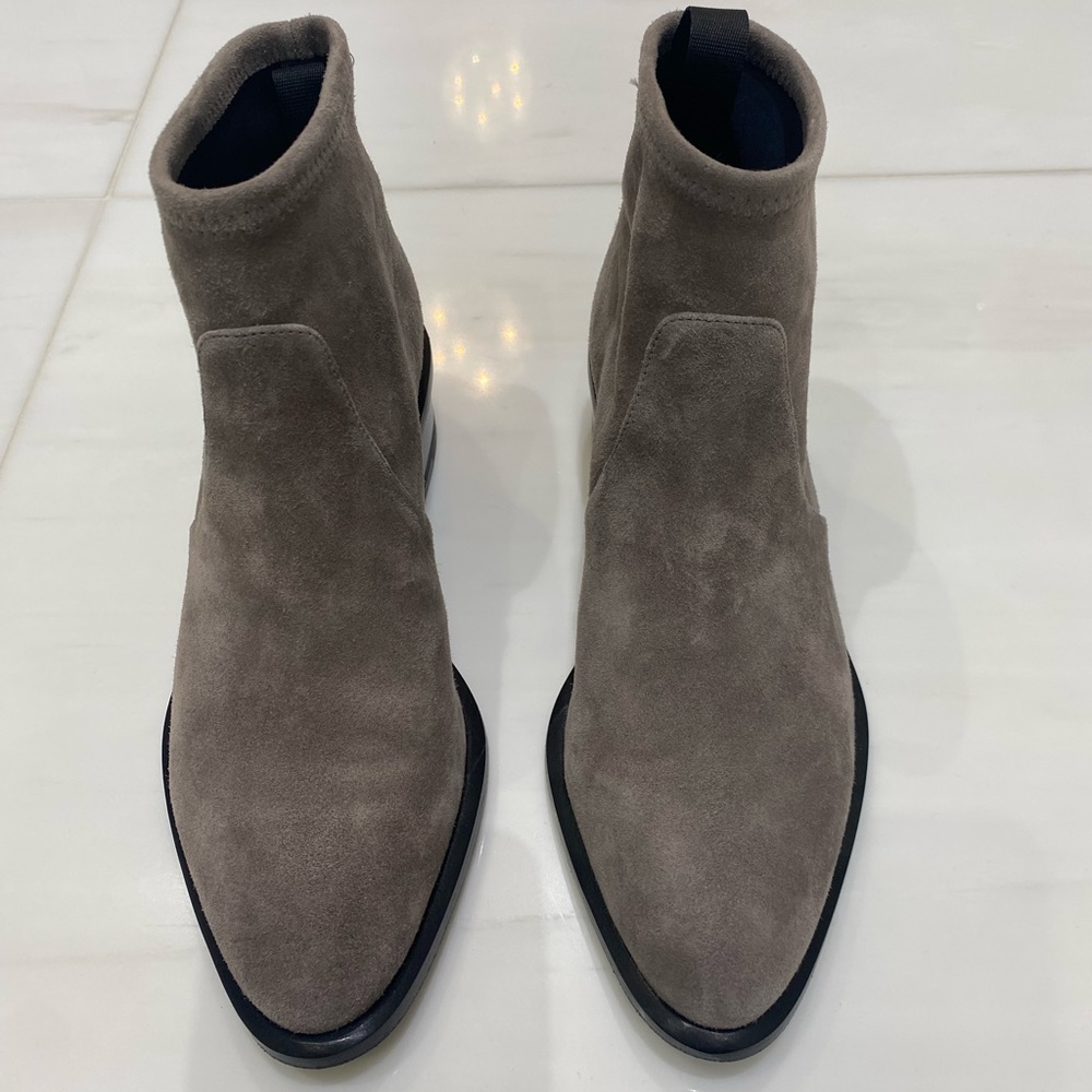 Alexander Wang Gray Ankle Boots Sleek Minimalist Design